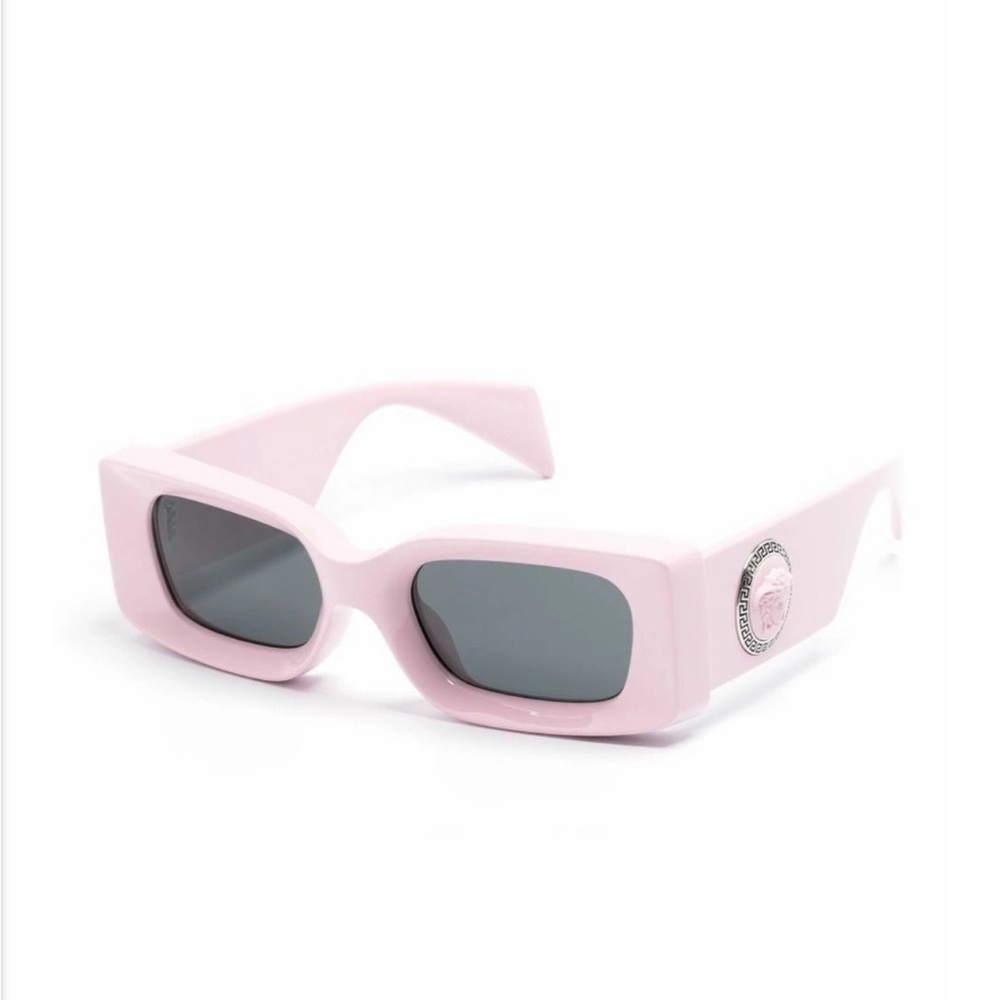 Pink Rectangular Sunglasses - image 1